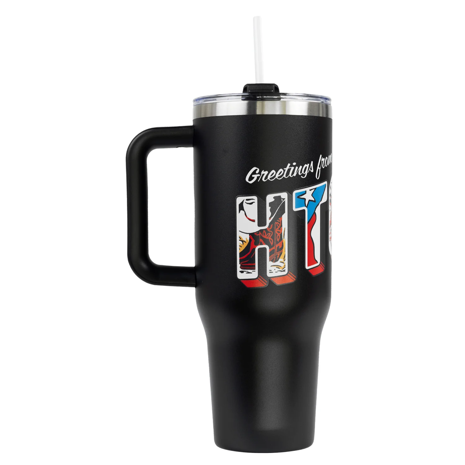 Black HTeaO Everyday Handle Tumbler Postcard - Image 4